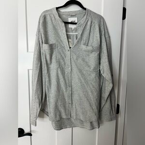 Aerie Gray Button Down Shirt